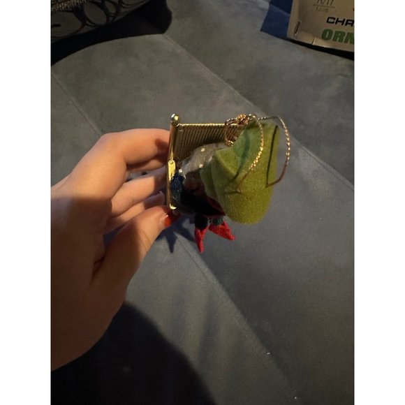 Vintage Christmas Pixie Elf in rocking chair ornament - Picture 5 of 8